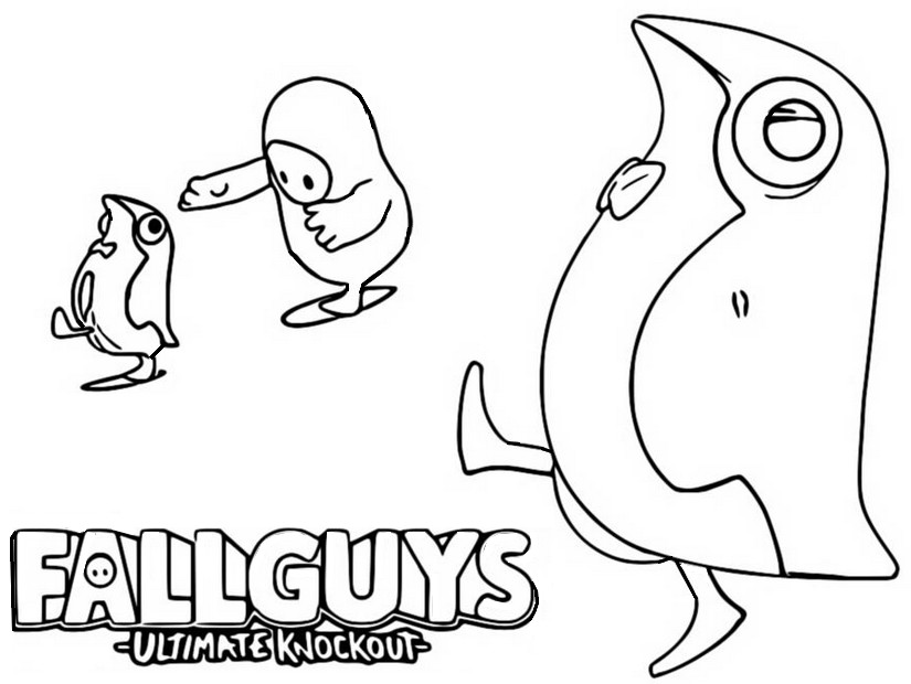 Desenhos de Fall Guys para colorir. Imprima gratuitamente