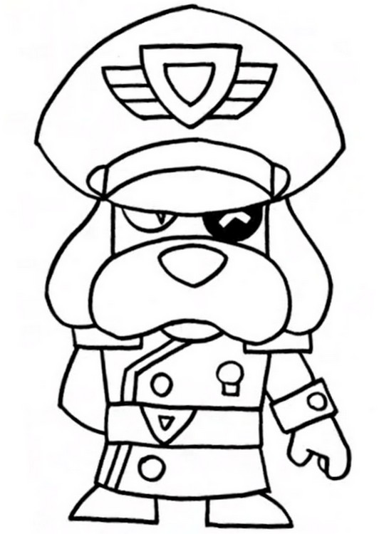 Coloriage Colonel Médor