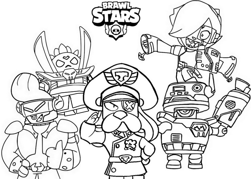 Desenho Para Colorir Brawl Stars Forcastarr Novo Brawler E Novas Skins 7 - brawl stars bull desenho para colorir