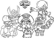 Desenho para colorir Novo Brawler e Novas Skins