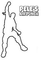 Desenho para colorir Pelé's air punch