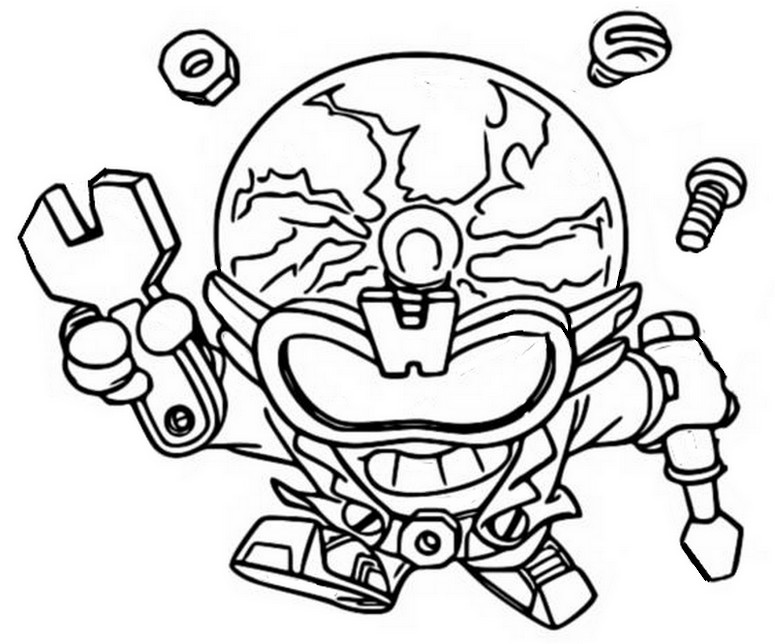 Desenho para colorir Doctor Volt Ultra Rare