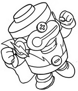 Coloring page Energy Brigade 523 Energetik