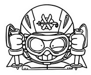 Coloring page Energy Brigade 524 Slalom Head