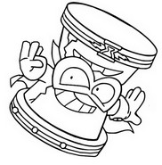 Coloring page Mechanic Warrior 539 Sandmax