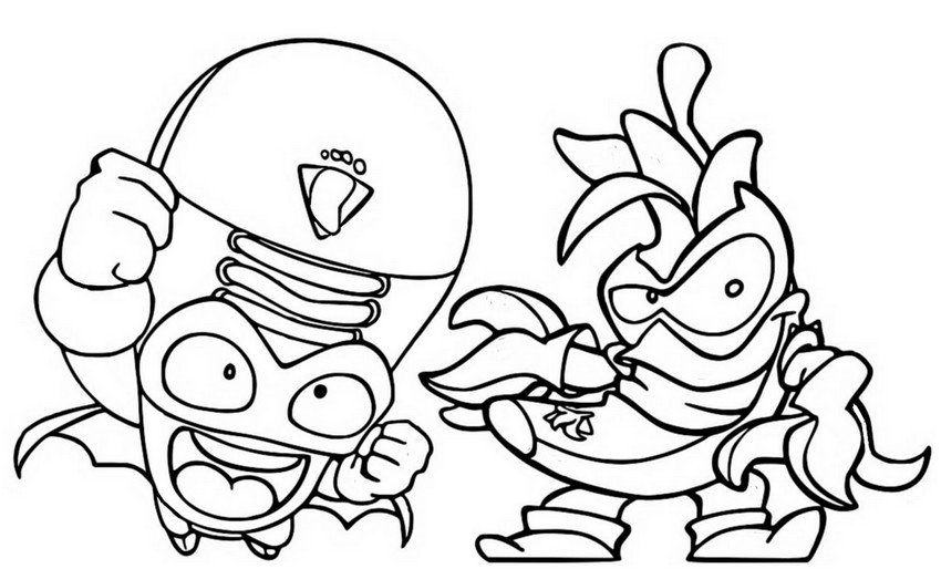 Coloring page Stomper vs Badnana