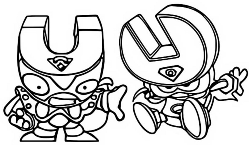 Desenho para colorir Metal Crunch vs Darknetic