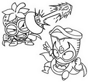 Dibujo para colorear Strikeberry vs Vortex