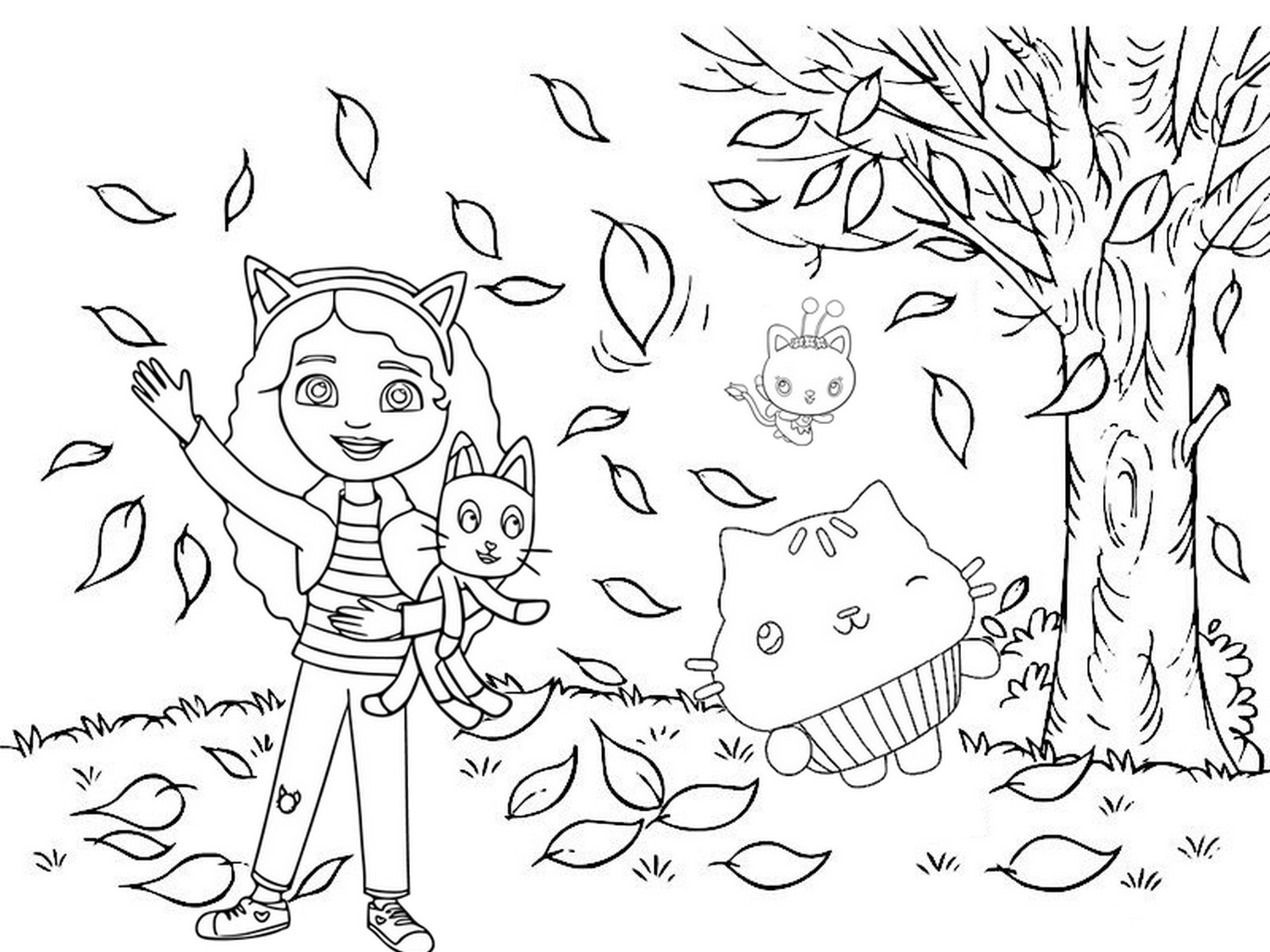 Coloriage Cakey Gabby Chat - télécharger et imprimer gratuit sur