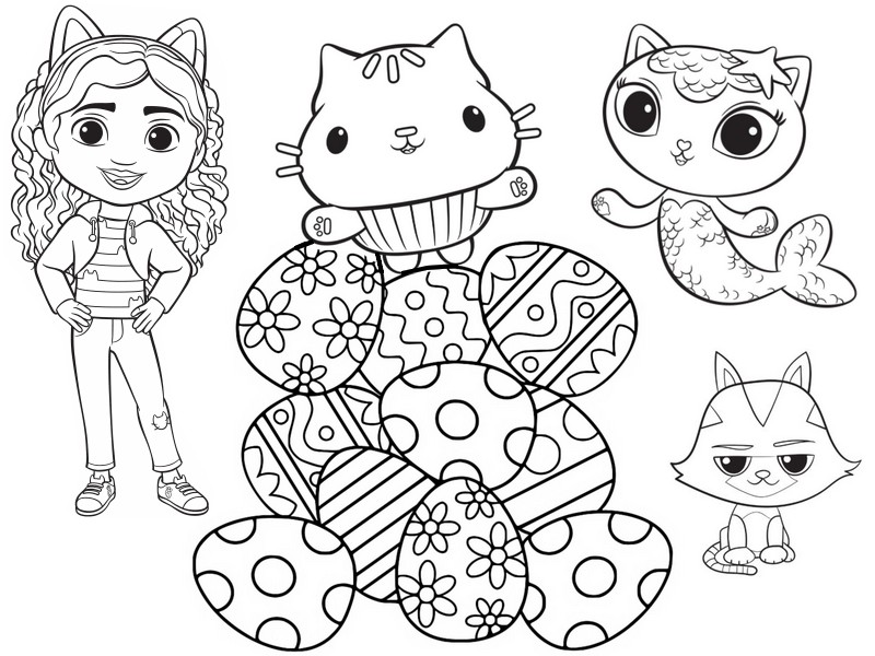 55  Coloring Pages Gabby's Dollhouse  Latest HD