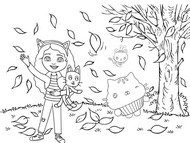Coloring page Autumn