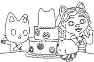 Coloring page Happy birthday!
