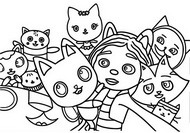 Coloring page All the friends