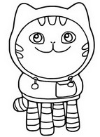 Gabby's Dollhouse Cat Rat Coloring Pages - grandongpng