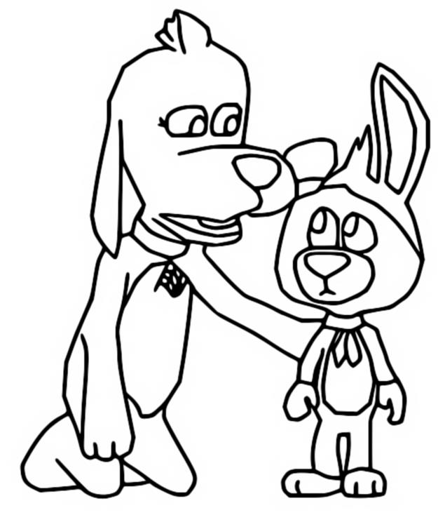 Desenho para colorir Scooch Pooch & Tag Barker