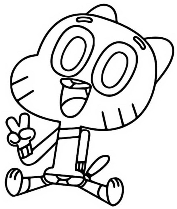 Disegno da colorare Gumball