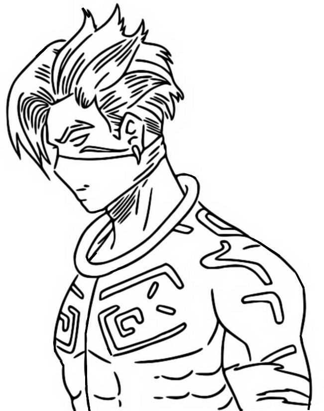 Coloring page Raz - Profile Drawing