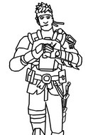 Desenho para colorir Agent Jones - Skin