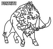 Coloring page Boar