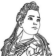 Kolorowanka Aloy Horizon Zero Dawn