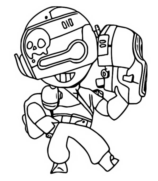 Desenho para colorir Penny Espacial