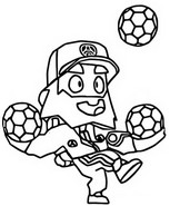 Disegno da colorare Mike PSG