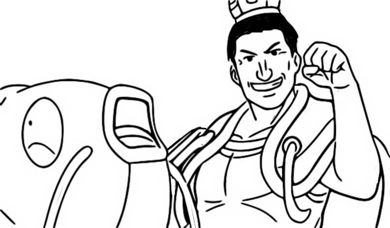 Coloring page Episode 26 - Splash, dash and smash for the crown