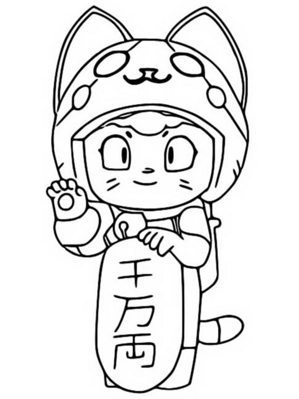 Coloring Page Brawl Stars Season 6 Goldarmgang Neko Bea 7 - coloriage brawl stars belle skin