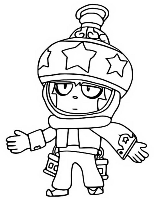 Coloring Page Brawl Stars Season 6 Goldarmgang Lantern Sandy 8 - squeak brawl stars boyama edgar