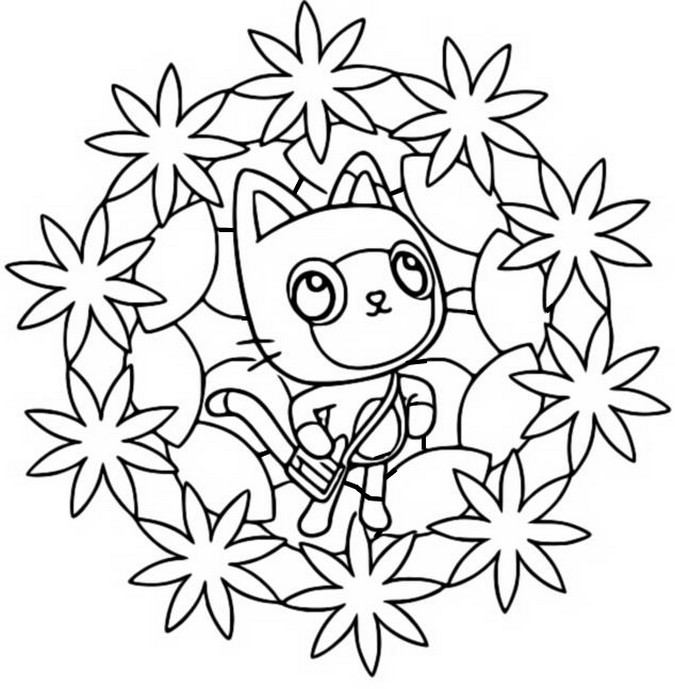 Desenho para colorir Pandy Paws