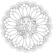 Coloring page Gabby & Pandy Paws