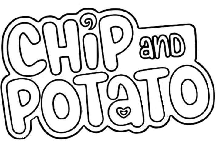 Coloring page Logo - Chip and Potato
