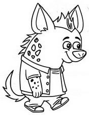 Coloring page Howie Hyena