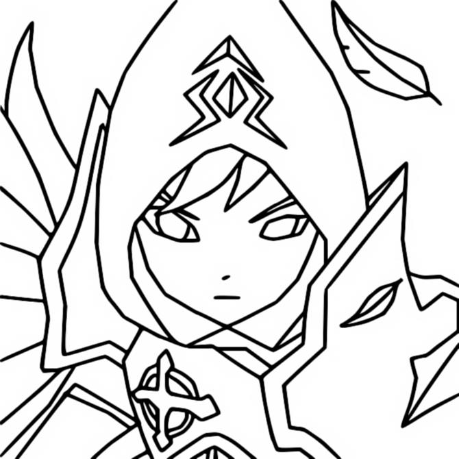 Coloring page Artamiel (Light)