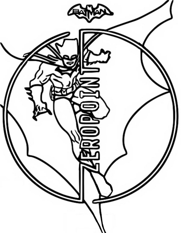 Coloring page Cover page - Batman Fortnite Zero Point