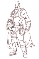 Coloriage Batman Zero Skin