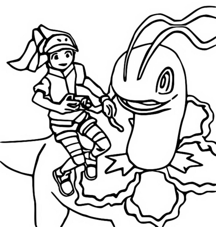 Desenho para colorir Meganium - New Pokémon Snap