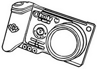 Coloring page Camera