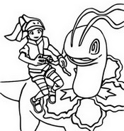 Coloring page Meganium