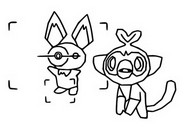 Fargelegging Tegninger Pichu og Grookey