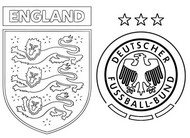 Dibujo para colorear Inglaterra Alemania