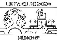Coloring page Logo Munich