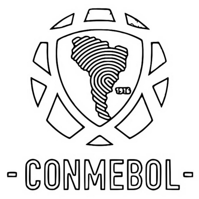 Desenho para colorir Conmebol