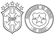 Coloring page Final quarter: Brazil - Chile