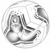 Disegno da colorare Pallone da calcio Nike