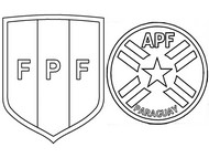 Coloring page Quarter of final: Peru - Paraguay