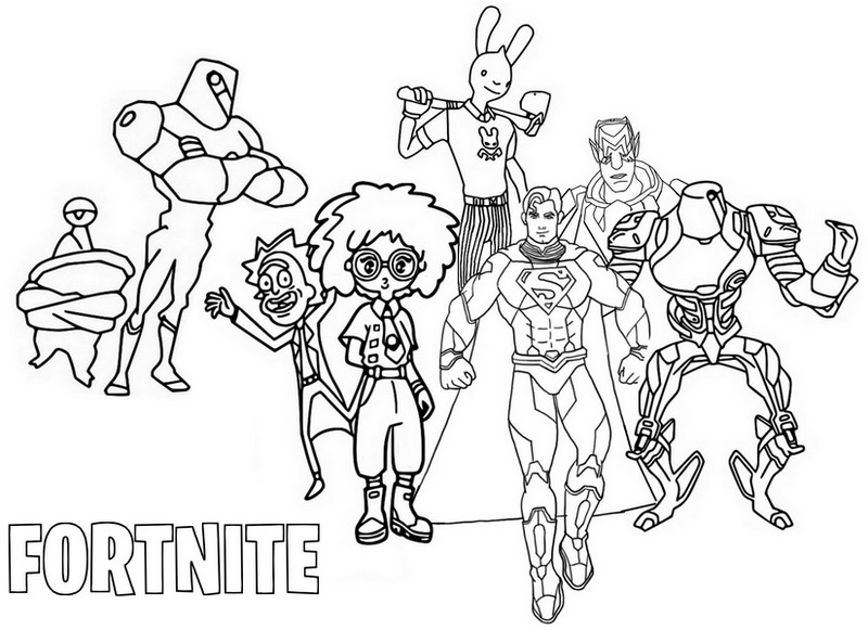 Coloring Pages Fortnite Season 7 Invasion