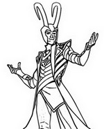 Coloring page Loki Laufeyson