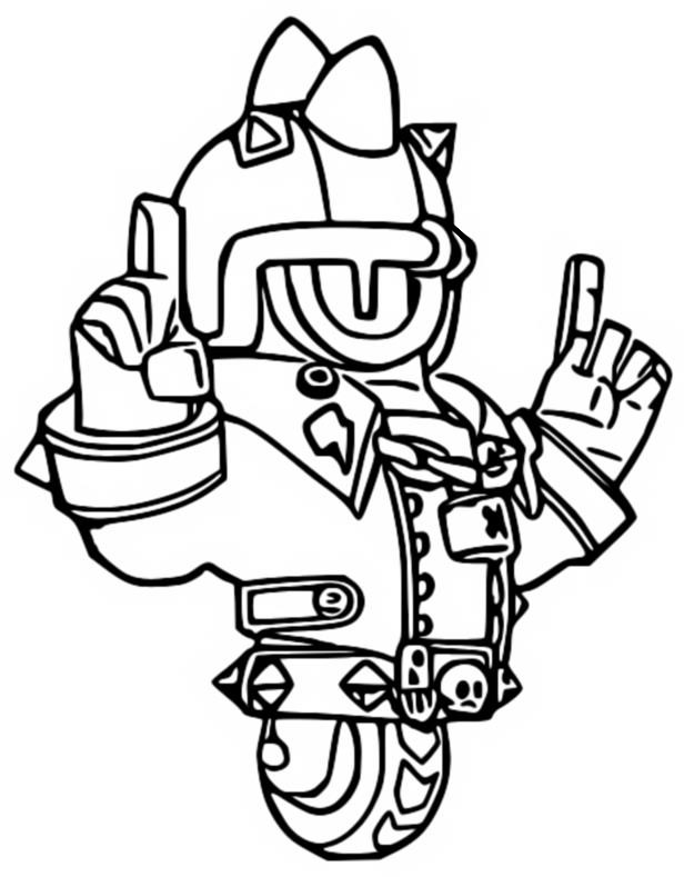 Desenho para colorir Stu Radical