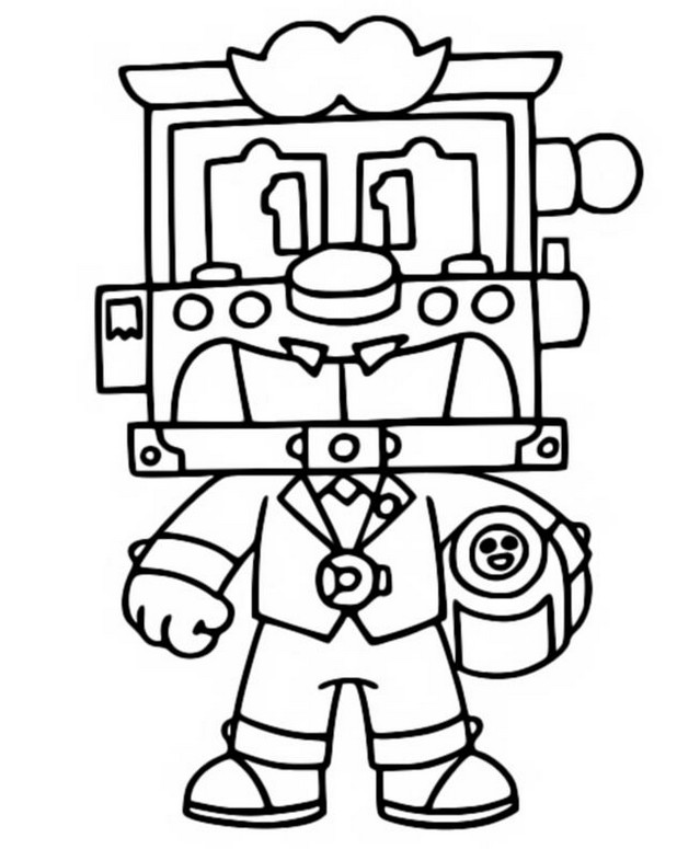 Coloring Page Brawl Stars Jurassic Splash Griff 2 - brawl stars born bad buzz